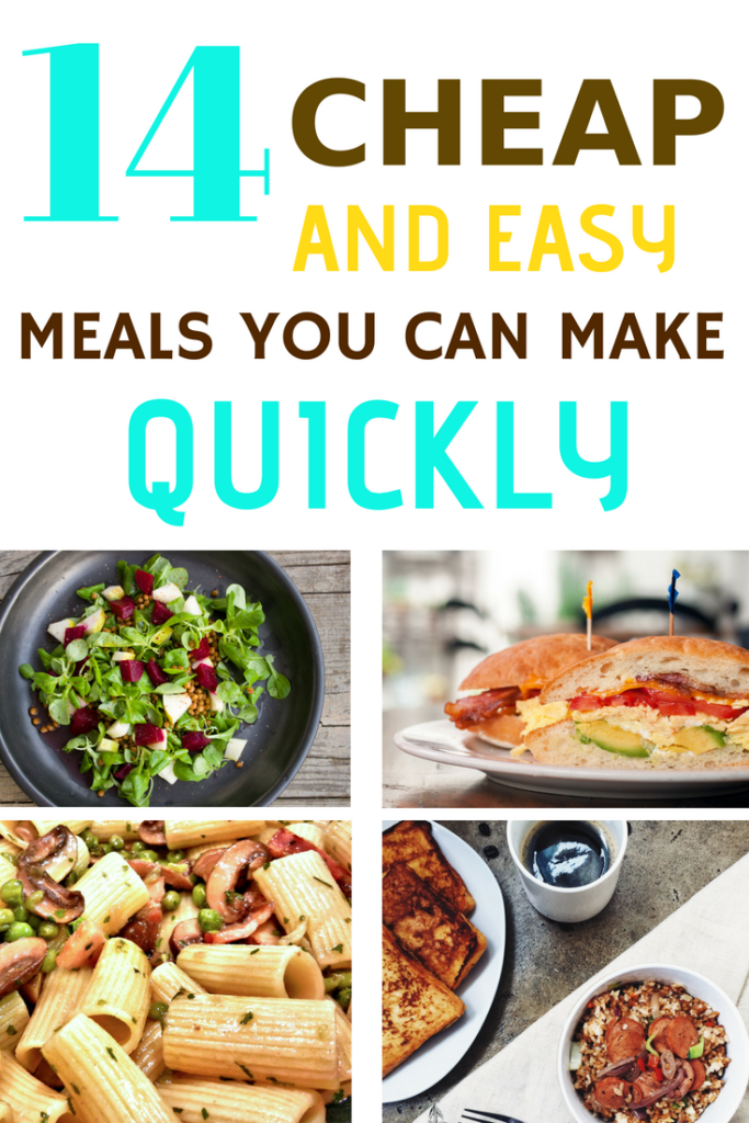 These cheap and easy meals are a real time saver. They'll even save you money. Best of all they taste great. | saving money | recipes on a budget | #budget meals #recipes #quick and easy