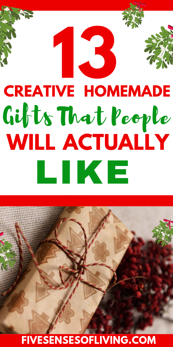 13 DIY Christmas gifts that are sure to please.  DIY Christmas gifts are the best because they are thoughtful and come from you!!  These DIY gifts are gifts your friends and family will actually enjoy #homemadegifts