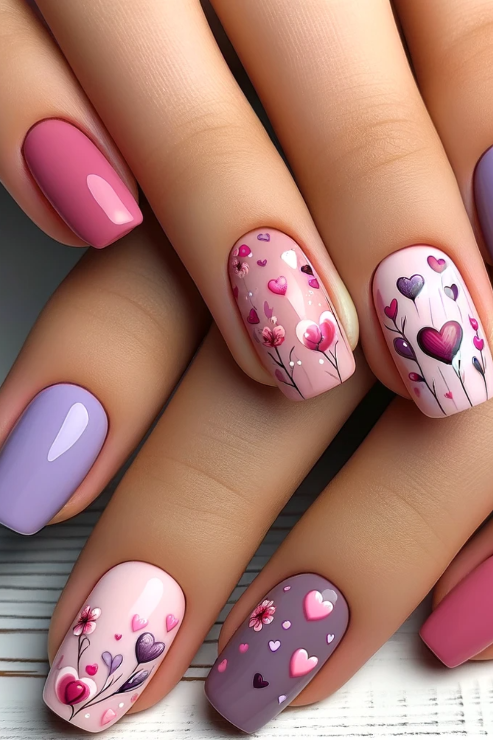 37 Short Valentine Nails That Aren't Short On Love