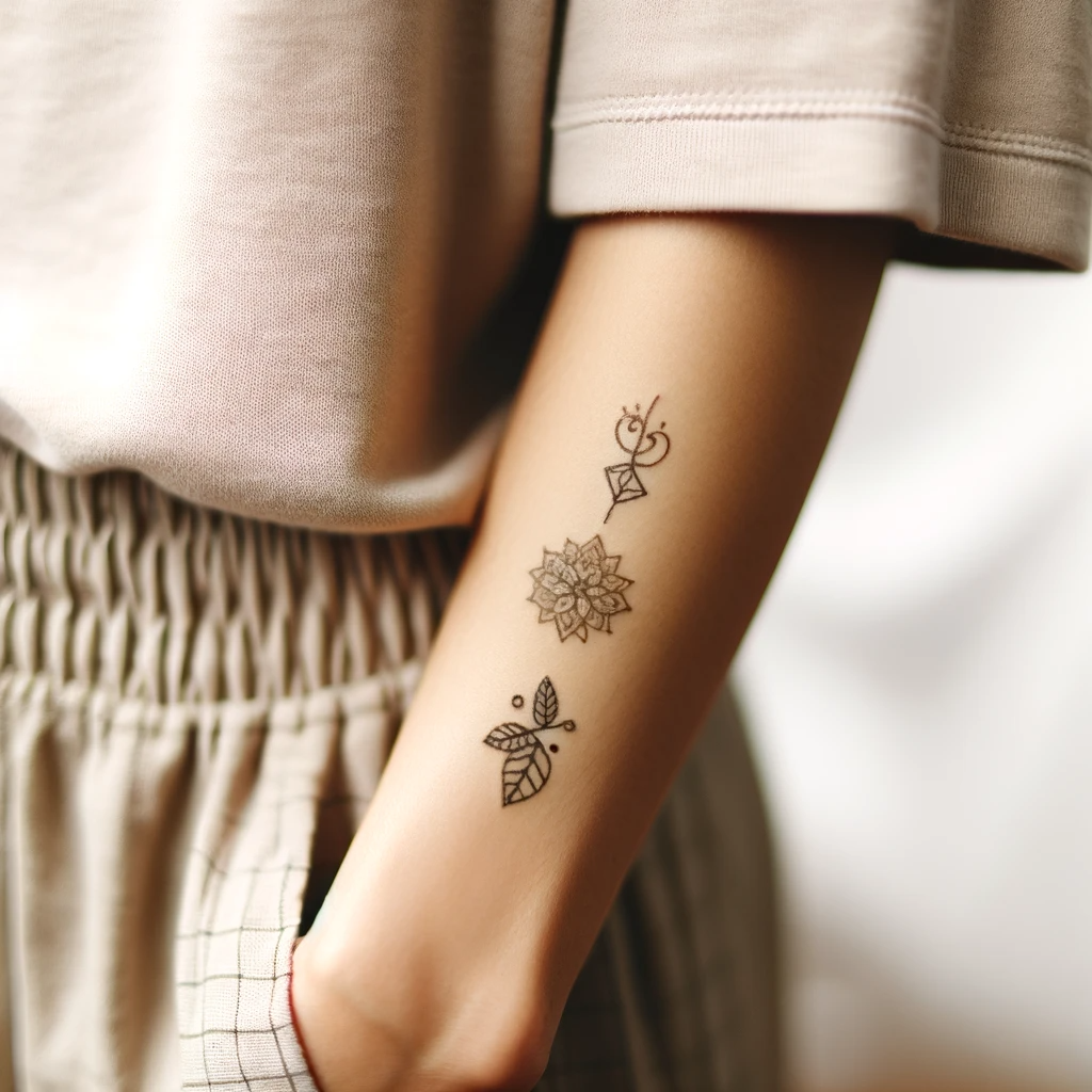 Flower Bird Temporary Tattoos For Women Arm Half Sleeve, – Fake Tattoos