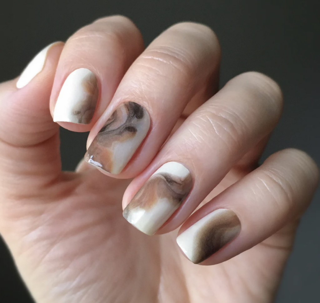 fall nails in ombre