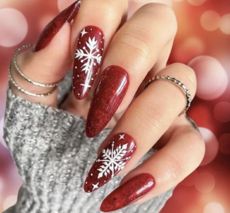 33 Red And White Christmas Nails Bringing Holiday Cheer | Five Senses of Living