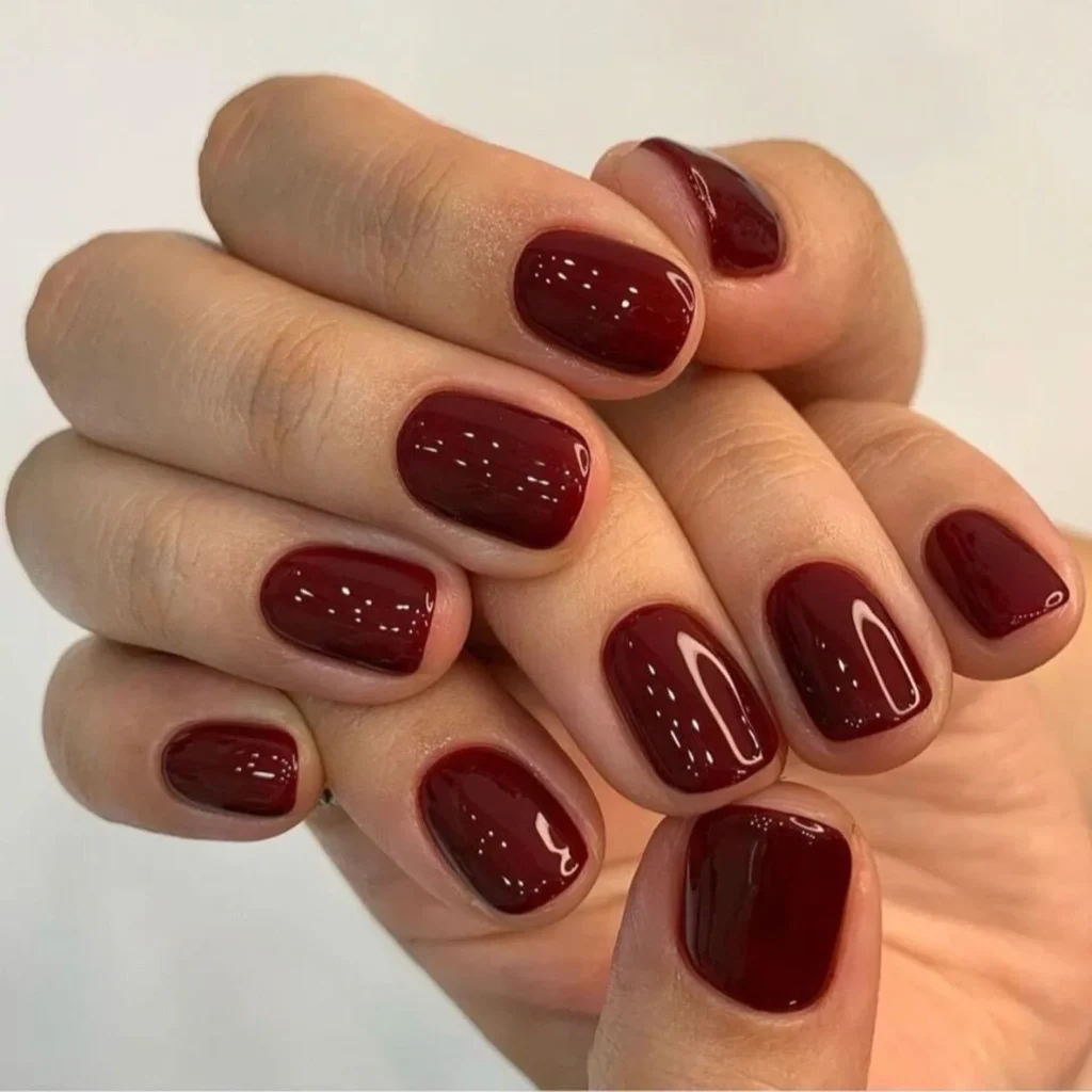 fall nails in fire truck red