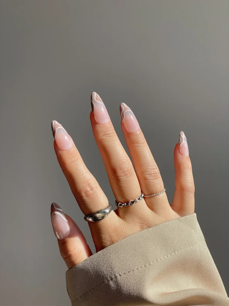 fall almond shaped nails